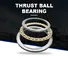 Waxing bidirectional load thrust ball bearing application excellent performance for axial loads