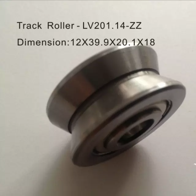 LV201-14ZZ Sliding gate V groove wheel guide roller bearing