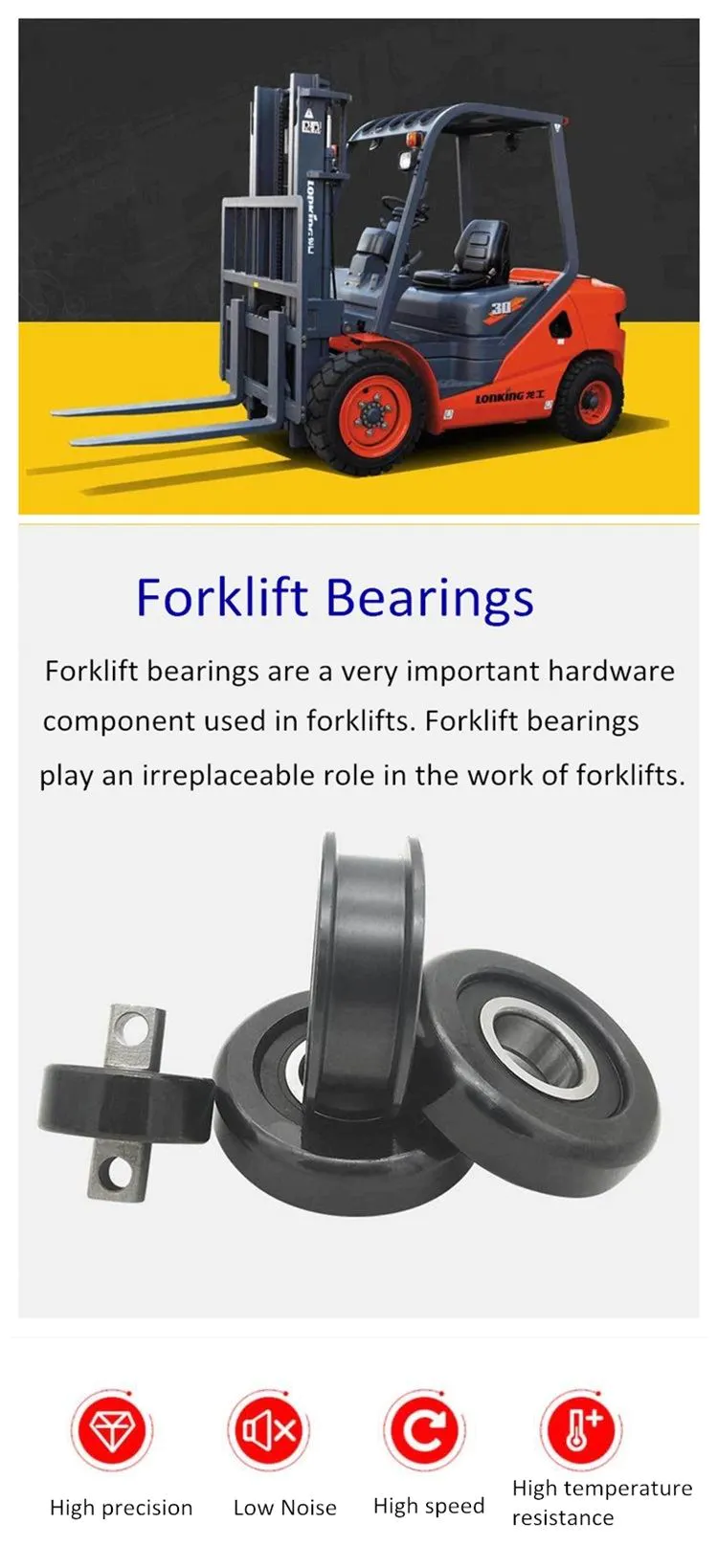 popular forklift bearings high-quality easy operation