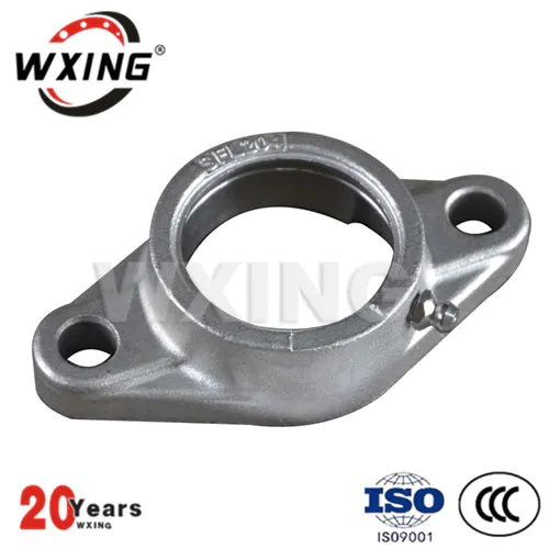 2 Bolt Bearing Flange Unit Pillow Block Ball Bearing For Agricultural Machinery