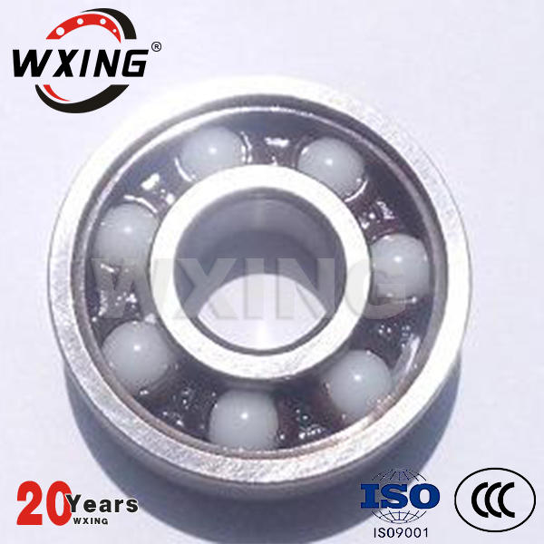 ZrO2 Si3N4 Hybrid Ceramic 608 Bearing For Skateboard And Roller Shoes