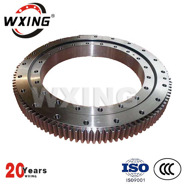 High load carry capacity gear hardened slewing ring gear and swing bearing for reachstacker
