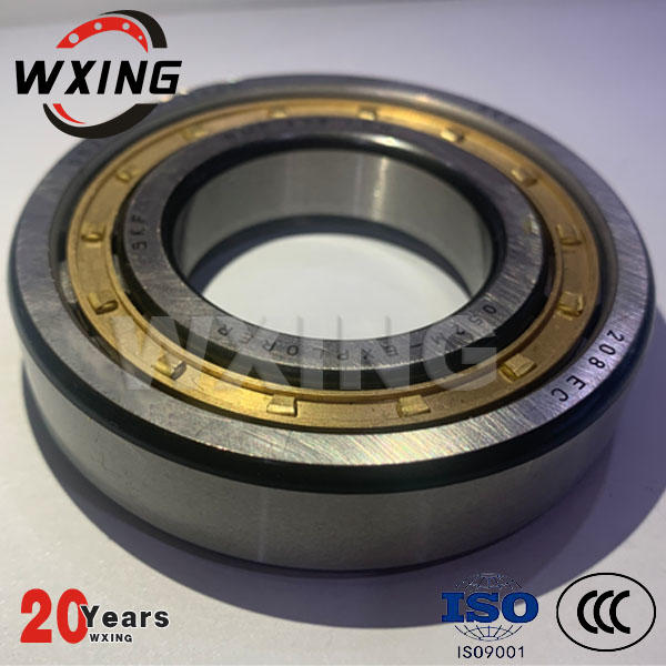 NUP208ECM Cylindrical Roller Bearing Large Carrying Capacity