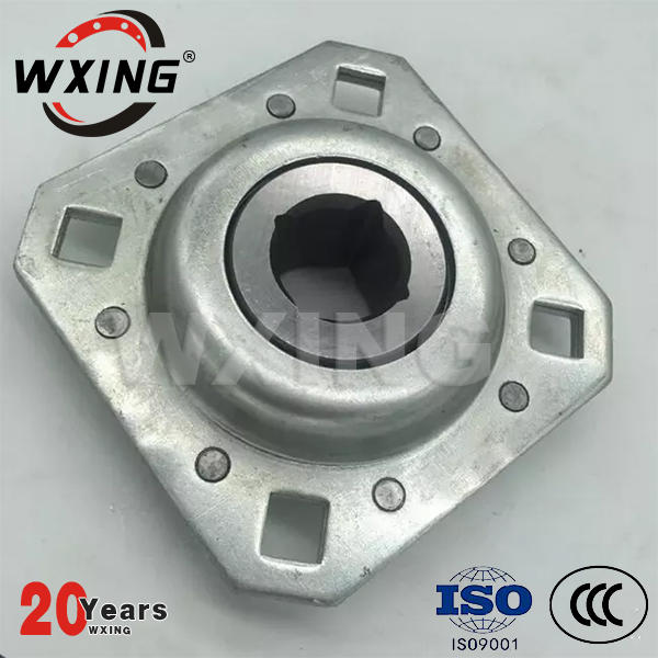 Four Holes Square Flanged Disc Unit Agricultural Bearing ST491B, FD209RM, QJZ2K