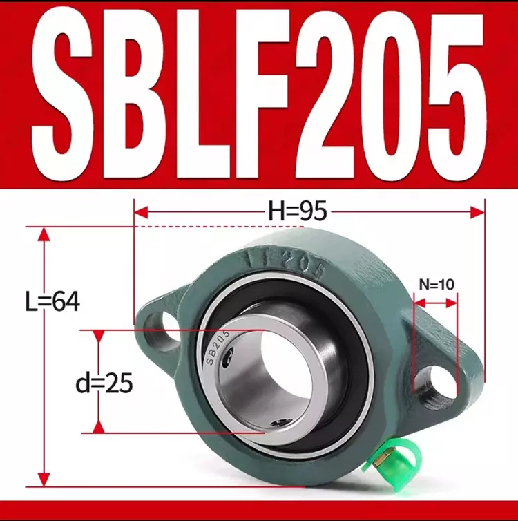 SBLF 205 SBLF205-16 bolts flange mounted pillow block bearings SB205 AS205 LF205 Bearing