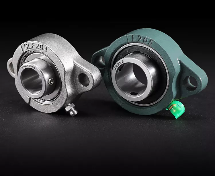 SBLF205-16 Flange Bearing 1 Inch Bore, 2-Bolt, Self-Aligning - Maple Ace, Metal Shields, Qty 1