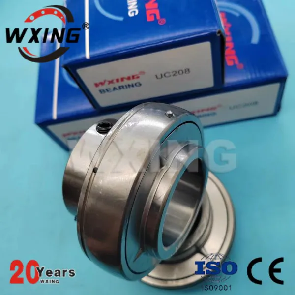 Pillow block housing bearing without housing UC208 with maintenance-free oil seal