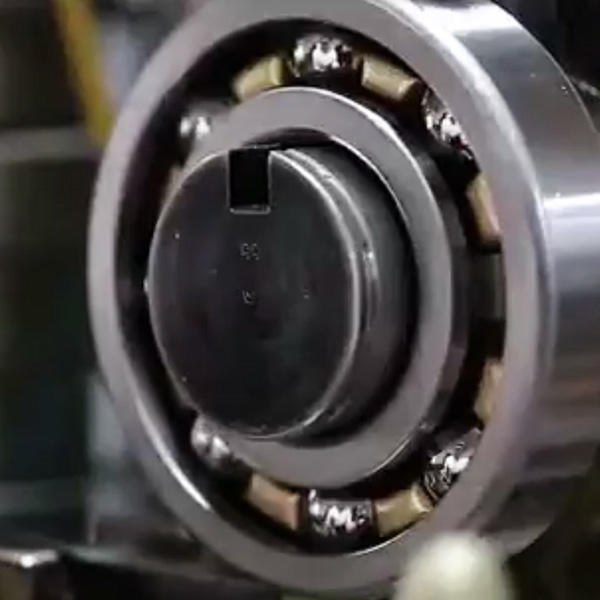 Deep groove ball bearing production